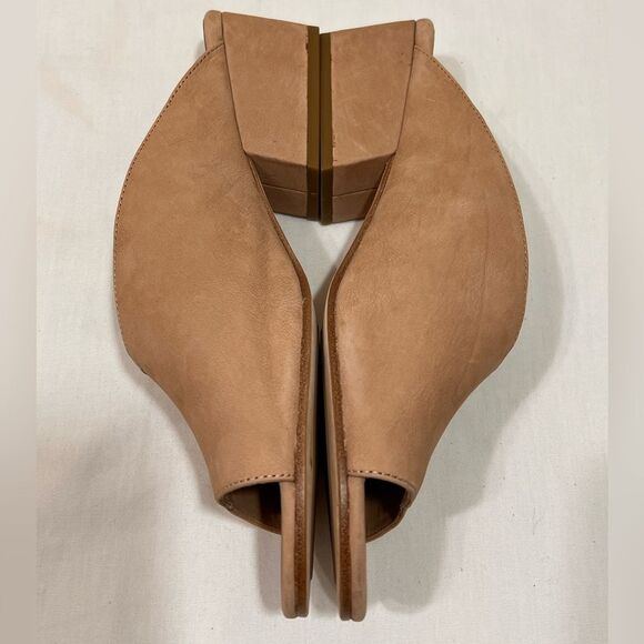 Eileen Fisher Katniss SuedeTan Mules With Minimalist Design Size 11 - Picture 5 of 9